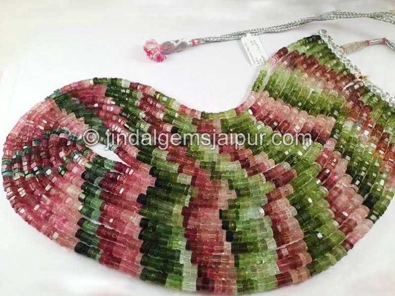 Tourmaline Step Cut Bolt Shape Beads