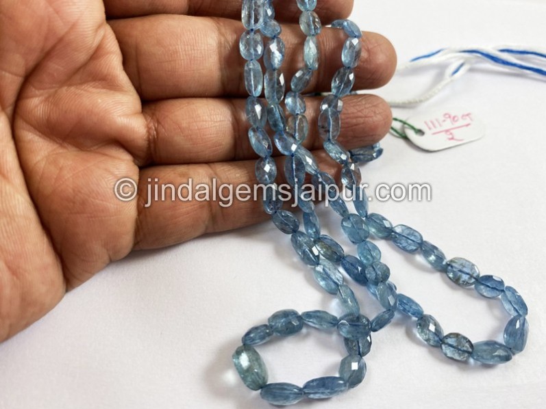 Santa Maria Aquamarine Faceted Oval Beads