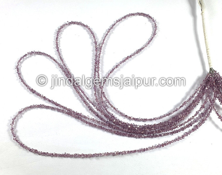 Magenta Pink Double Terminated Diamond Quartz Beads