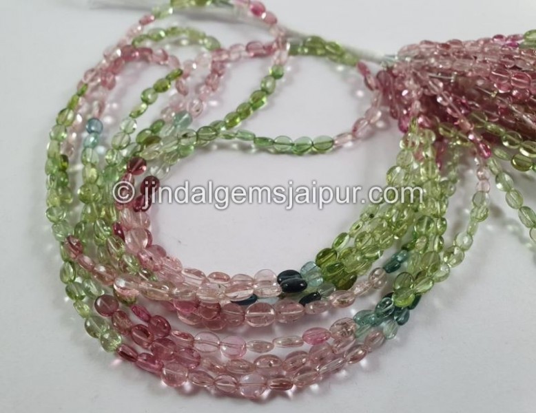 Tourmaline Smooth Oval Beads