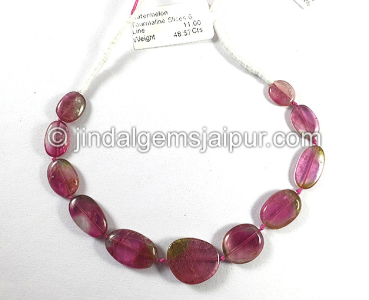 Watermelon Tourmaline Smooth Slices