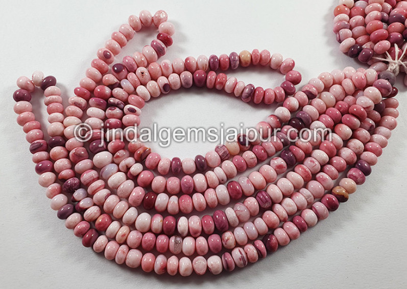 Multi Opal Smooth Roundelle Shape Beads