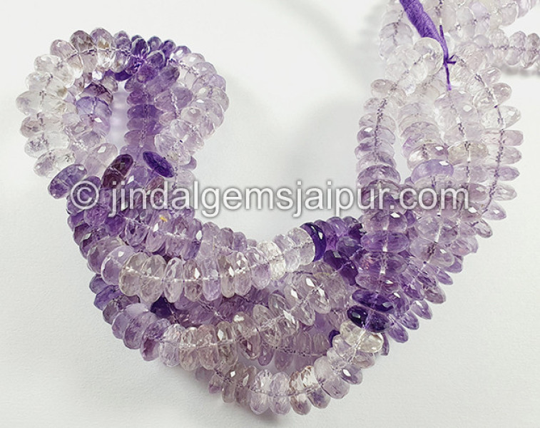 Amethyst Shaded German Cut Shape Beads