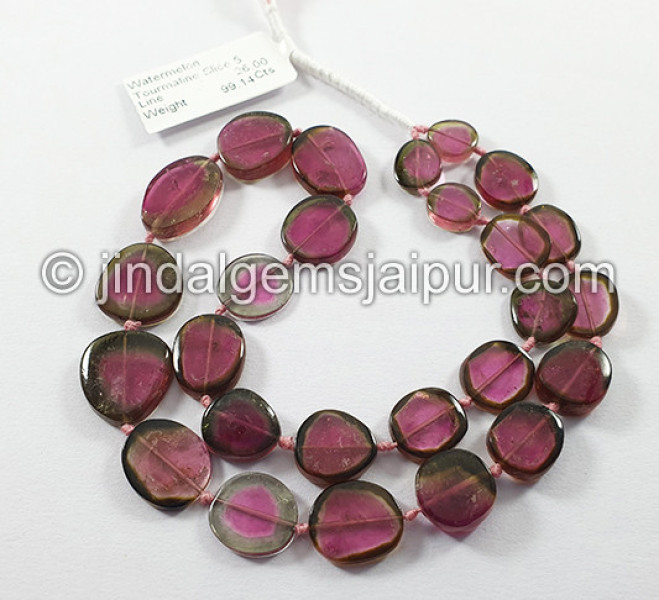 Watermelon Tourmaline Smooth Slices