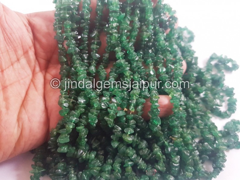 Green Aventurine Uncut Chips Beads