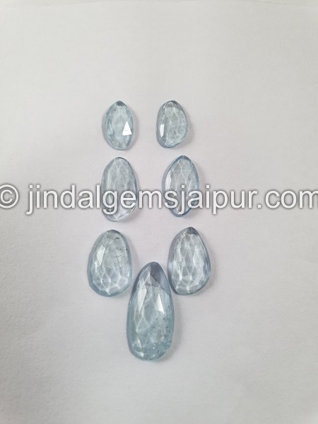 Aquamarine Rose Cut Slices