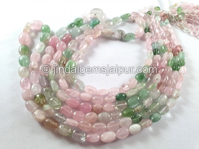 Afghan Tourmaline Smooth Oval Beads