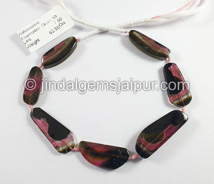 Watermelon Tourmaline Smooth Slices