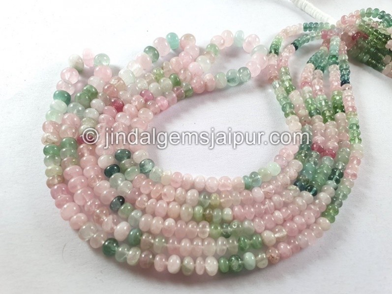 Afghan Tourmaline Smooth Roundelle Beads