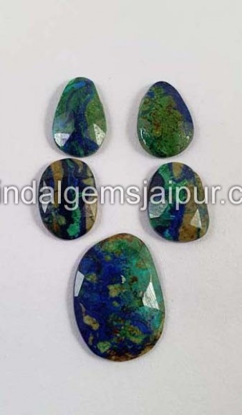 Azurite Malachite Rose Cut  -- DEAZMT36