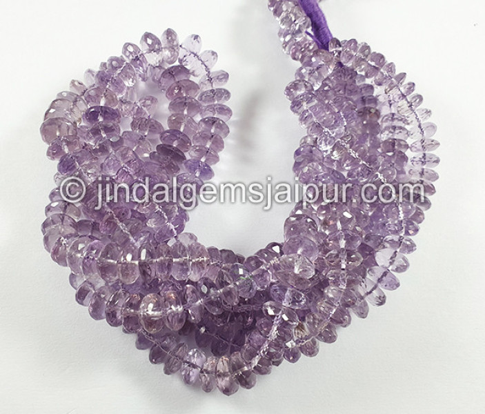Pink Amethyst Shaded German Cut Shape Beads