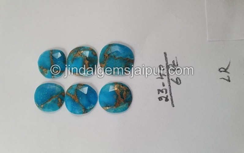 Copper Mohave Turquoise Rose Cut Slices