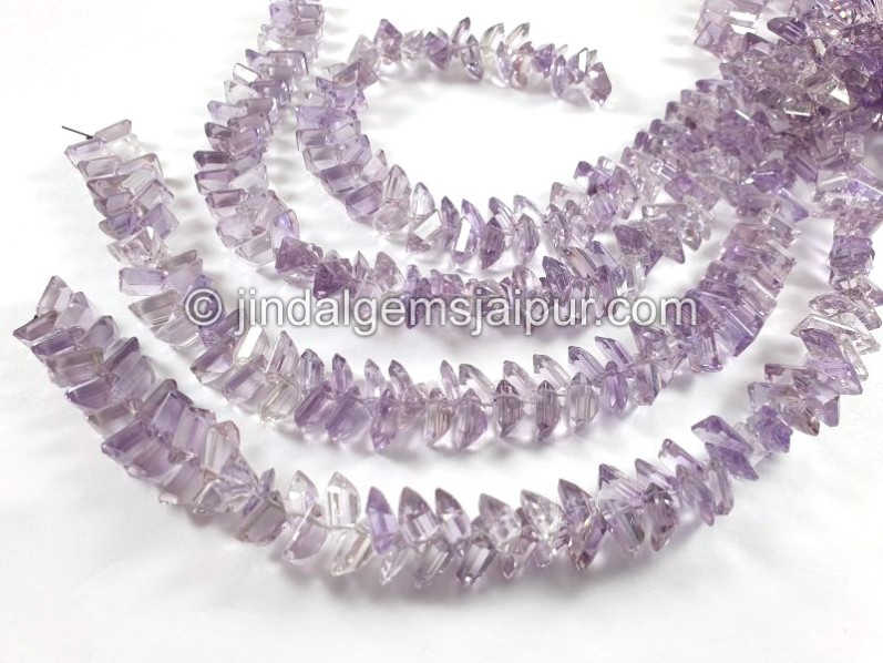 Amethyst Cut Baguette Shape Beads