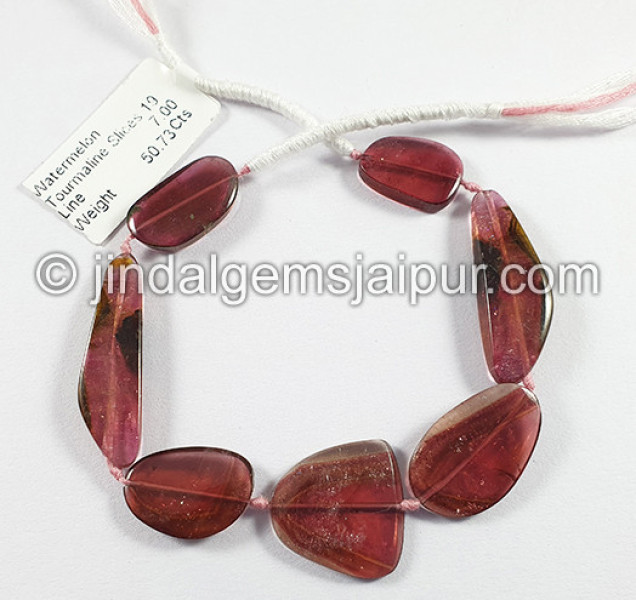 Watermelon Tourmaline Smooth Slices