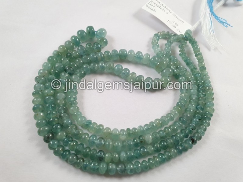 Grandidierite Smooth Roundelle Beads