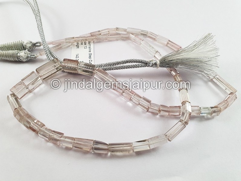 Tourmaline Step Cut Pipe Shape Beads