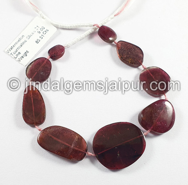 Watermelon Tourmaline Smooth Slices