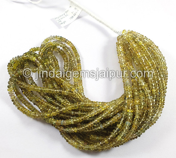 Chrysoberyl Smooth Roundelle Shape Beads