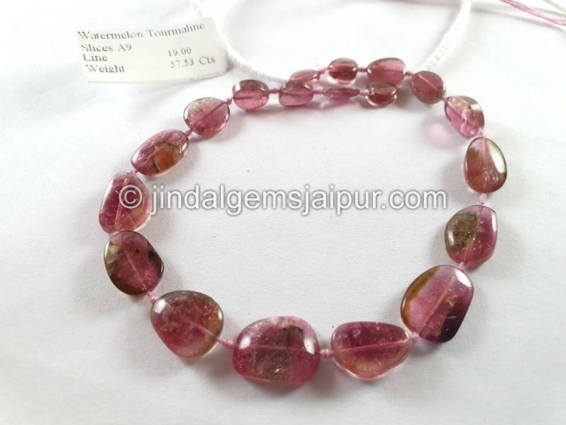 Watermelon Tourmaline Smooth Slices