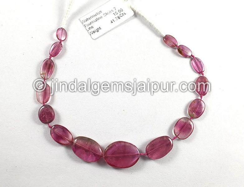 Watermelon Tourmaline Smooth Slices