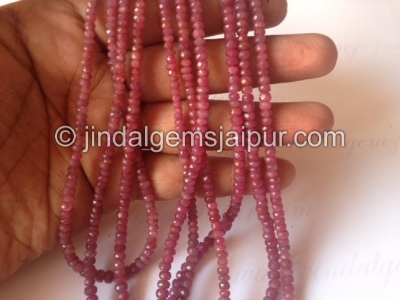 Ruby Faceted Roundelle