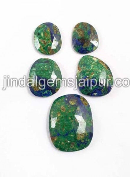 Azurite Malachite Rose Cut  -- DEAZMT19