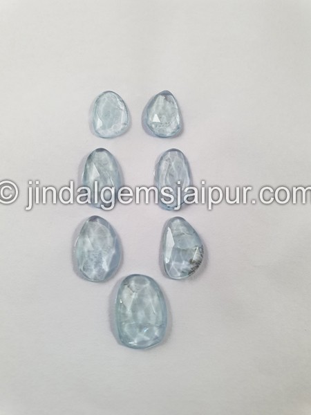 Aquamarine Rose Cut Slices