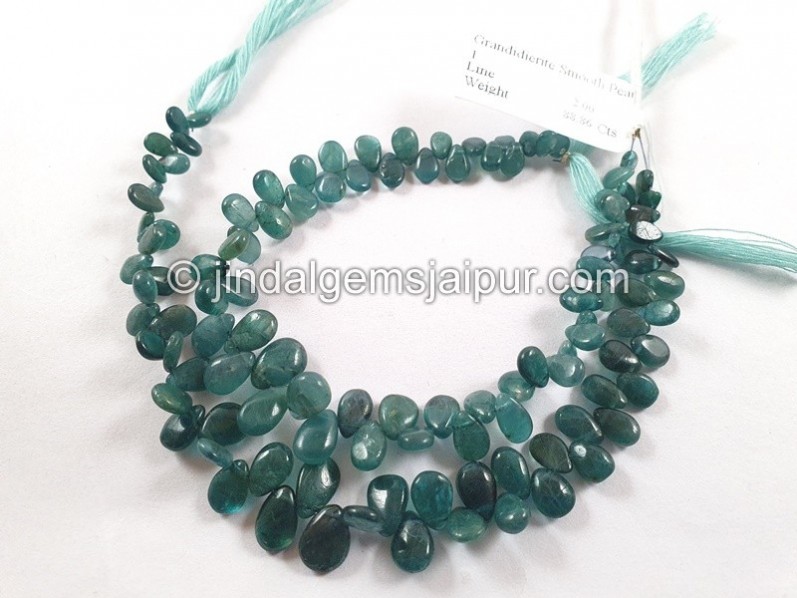 Indicolite Grandidierite Smooth Pear Beads