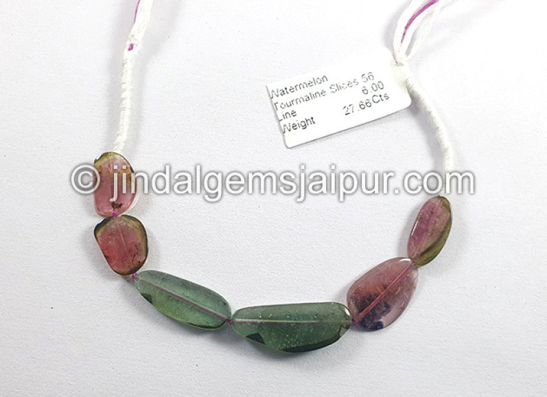 Watermelon Tourmaline Smooth Slices