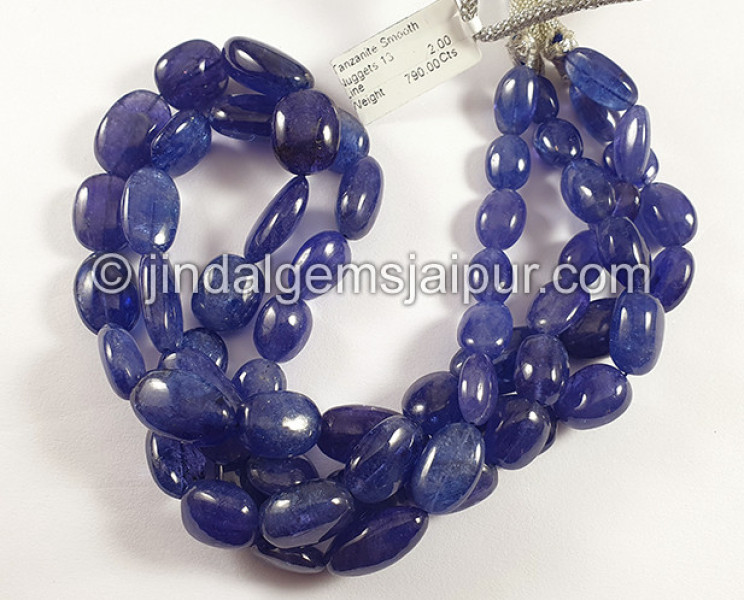 Tanzanite Smooth Nuggests Shape Beads