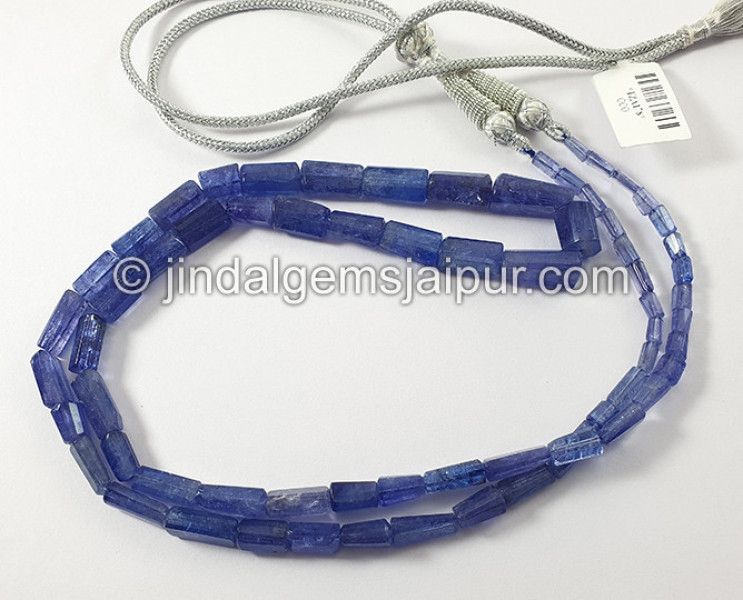 Tanzanite Step Cut Pipe Shape Beads