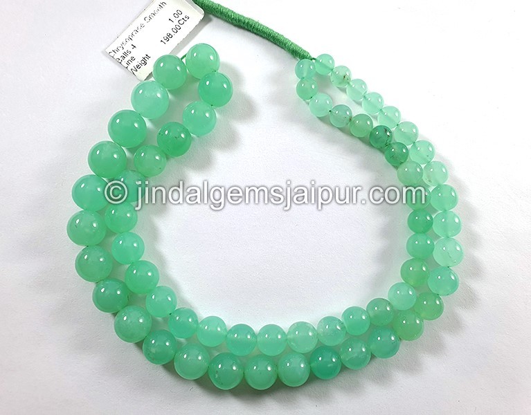 Chrysoprase Smooth Round Balls Shape Beads