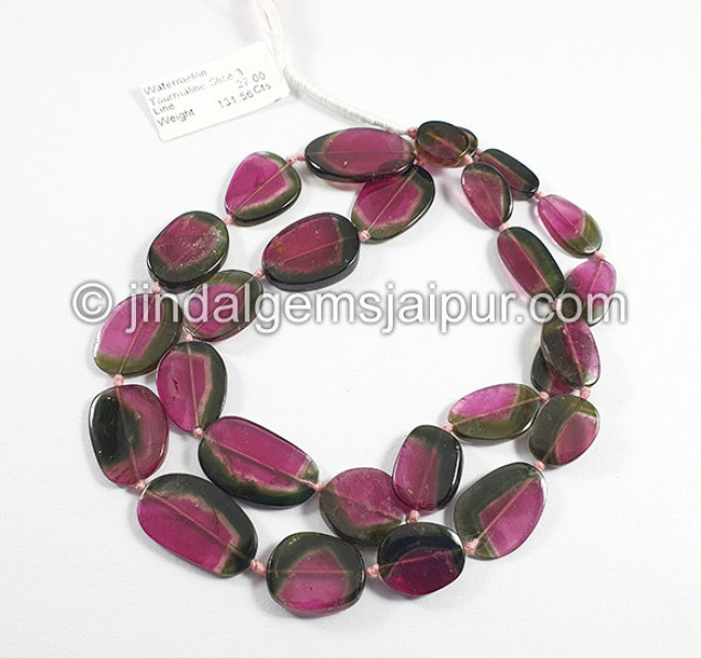 Watermelon Tourmaline Smooth Slices