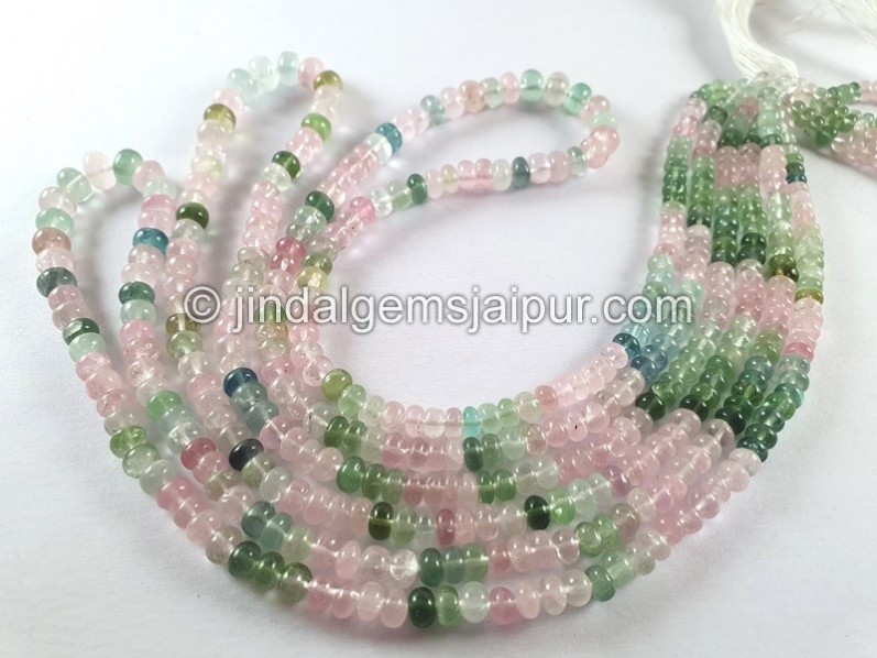 Afghan Tourmaline Smooth Roundelle Beads -- TURA486