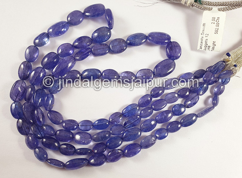 Tanzanite Smooth Nuggests Shape Beads