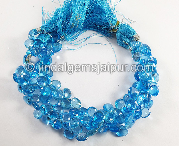 Swiss Blue Topaz Faceted Fancy Shape Beads