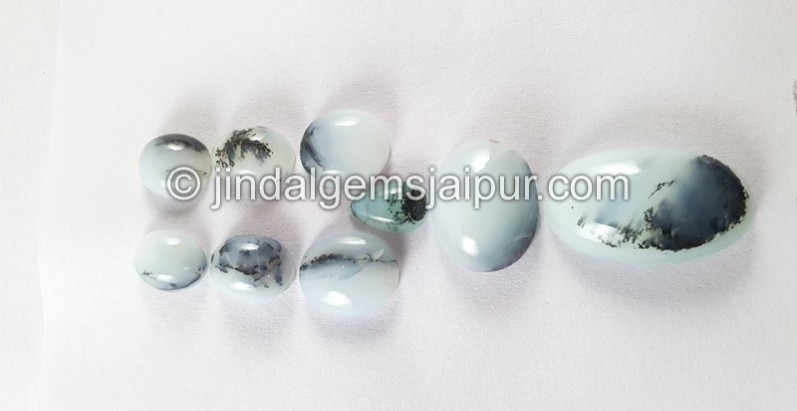 Peru Blue Opal Smooth Cabochons
