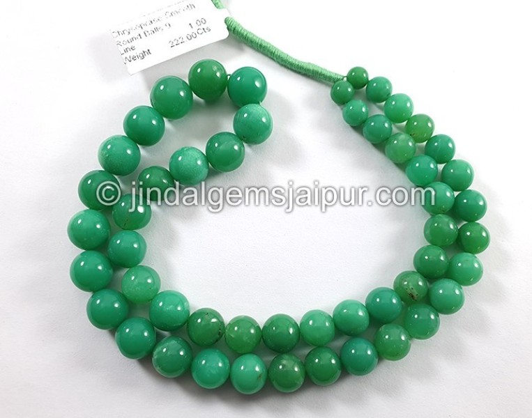 Chrysoprase Smooth Round Balls Shape Beads