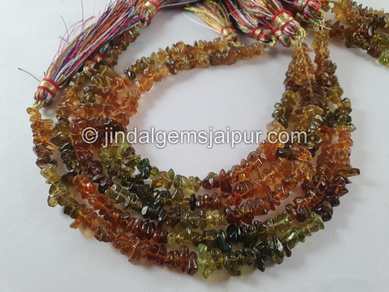 Tourmaline Petrol Smooth Chips Beads