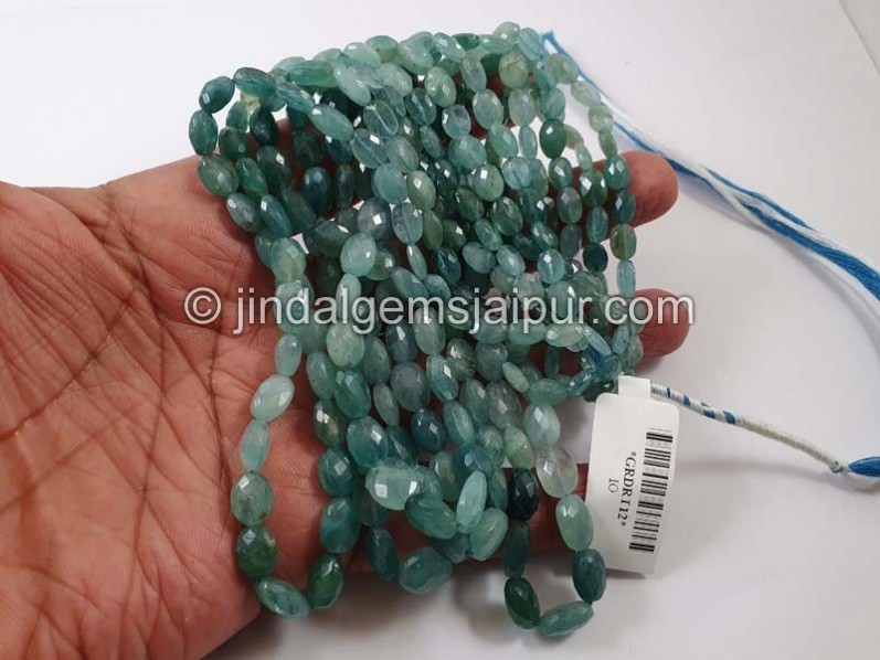 Grandidierite Shaded Faceted Oval Beads