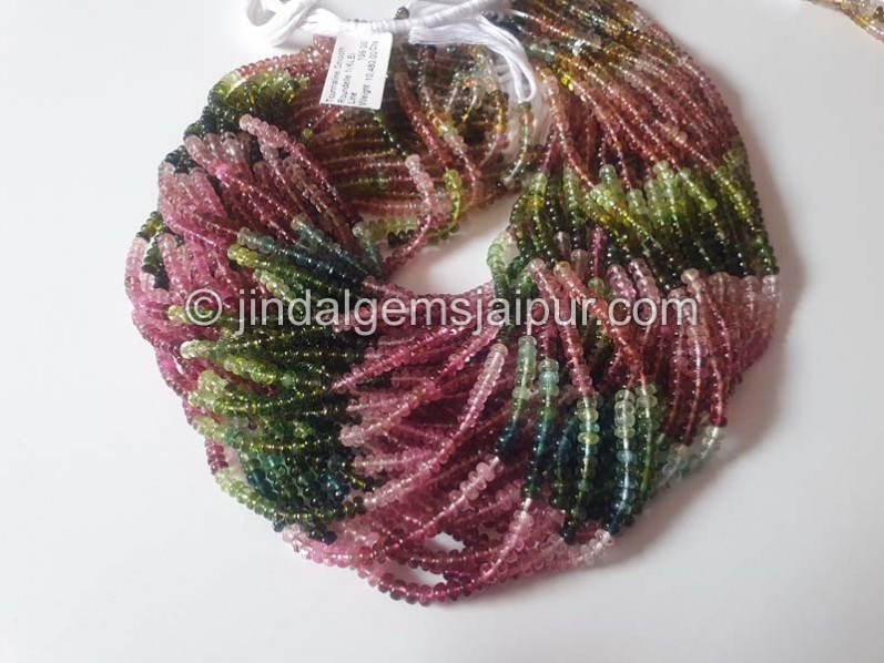 Tourmaline Smooth Roundelle Beads