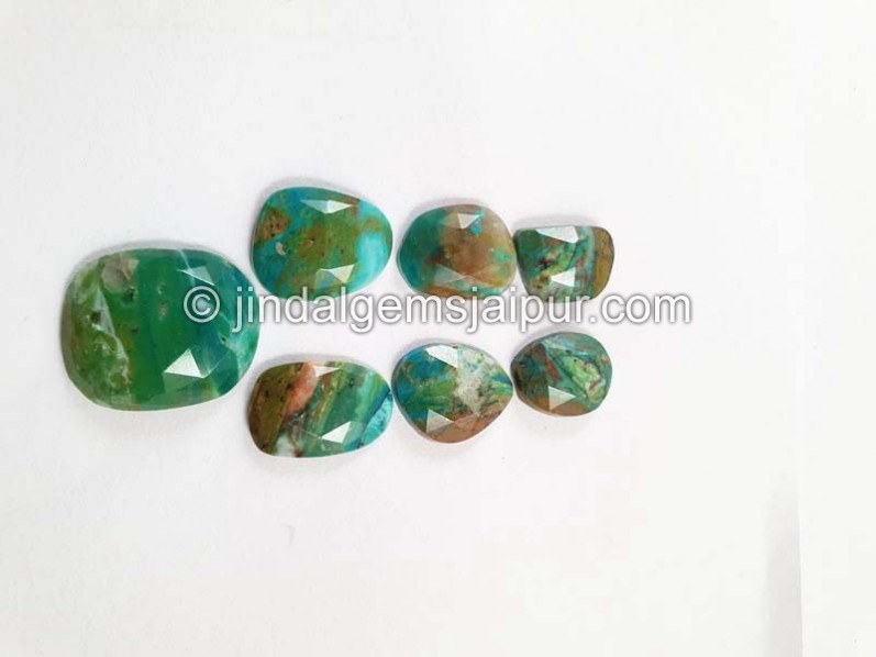 Blue Opalina Rose Cut Slices