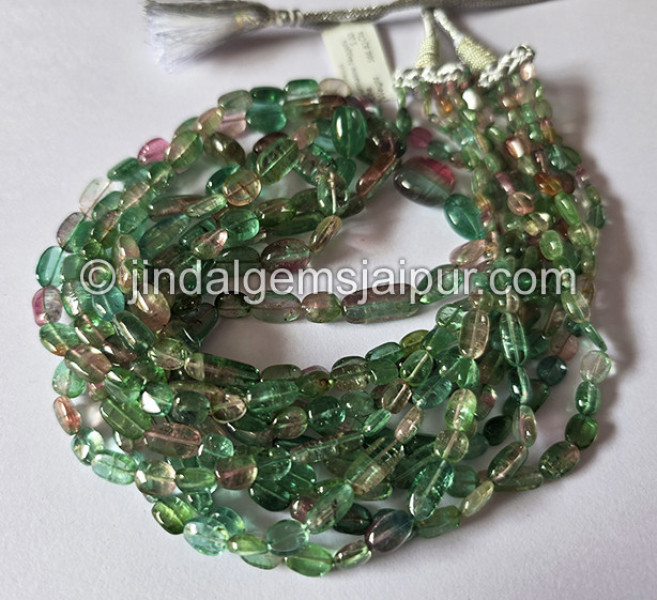 Watermelon Tourmaline Nuggets Shape Beads