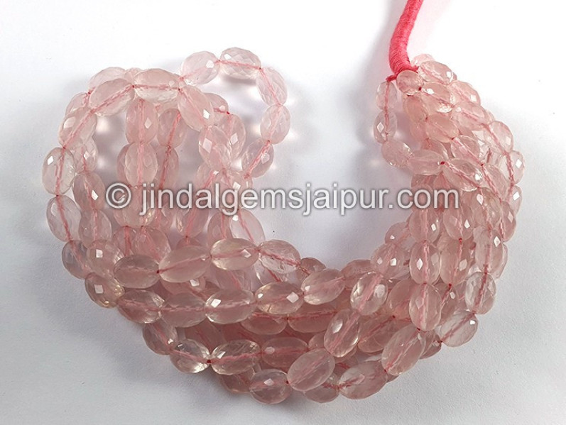 Rose Quartz Faceted Barrel Shape Beads