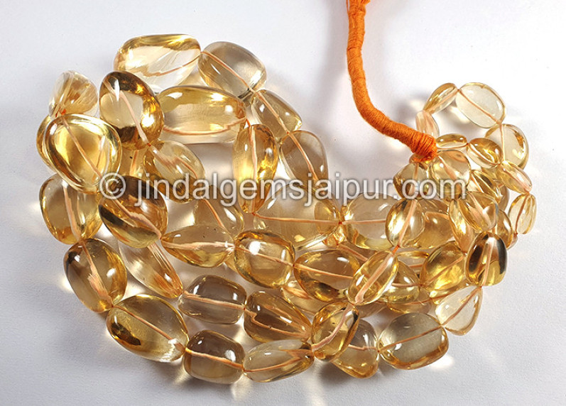 Citrine Smooth Nugget Shape Small Beads