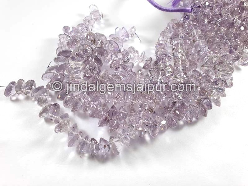 Pink Amethyst Cut Oval Big Shape Beads