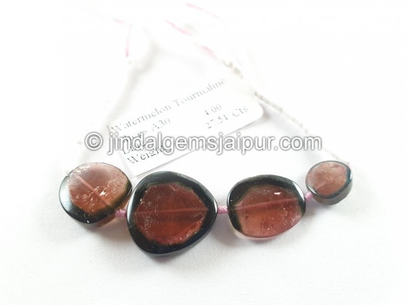 Watermelon Tourmaline Smooth Slices