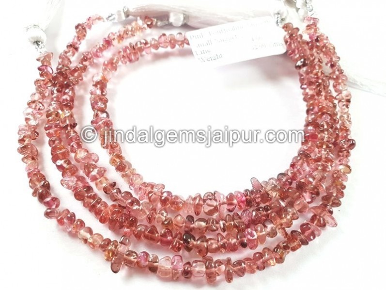 Pink Tourmaline Smooth Small Nugget Beads