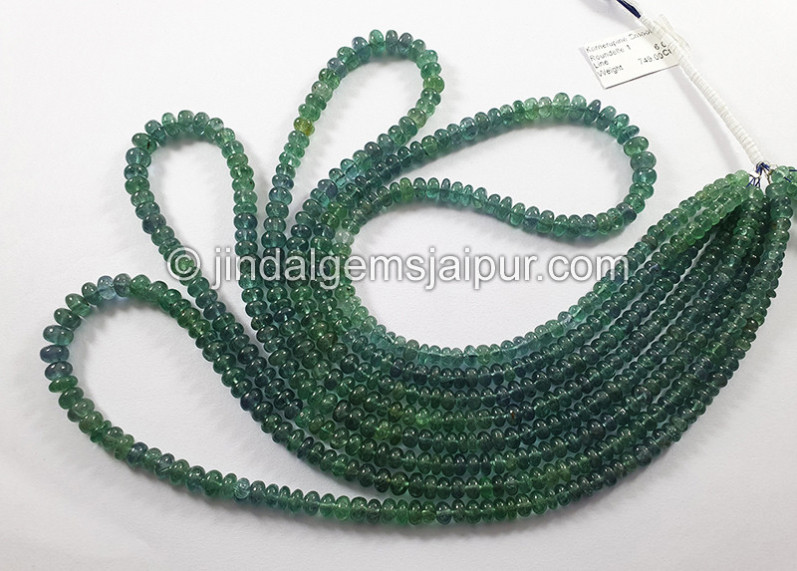 Kornerupine Smooth Roundelle Shape Beads