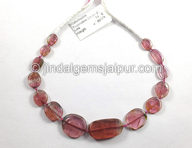 Watermelon Tourmaline Smooth Slices